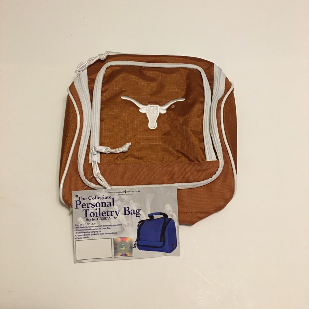 NCAA Texas Longhorns Hanging Toiletry Bag NWT 🐂